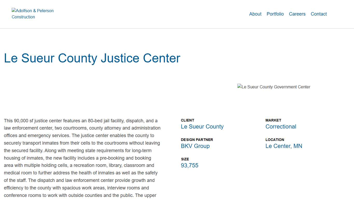 Le Sueur County Justice Center